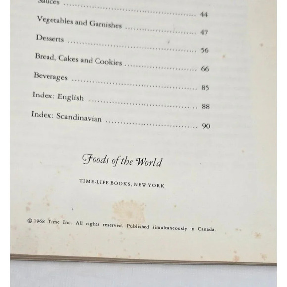 Recipes The Cooking Of Scandinavia Foods Of The World Time/Life Cookbook 1968 - Picture 4 of 8